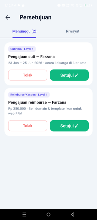 Persetujuan Berjenjang
